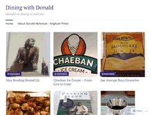 Tablet Screenshot of diningwithdonald.com